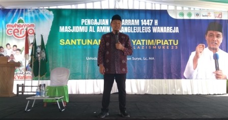 Ribuan Jama’ah Menghadiri Pengajian Muharram dan Santunan 325 Anak Yatim/Piatu